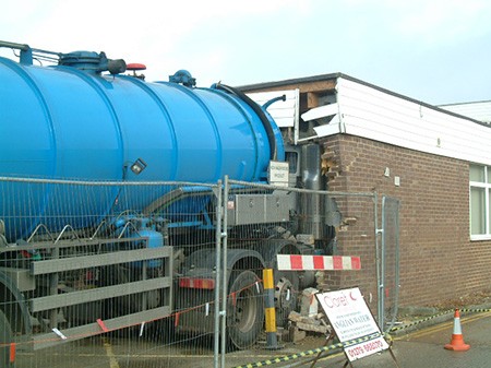 Welbourn's attending a tanker vehicle