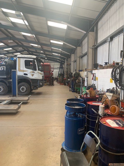Drive-through workshop bays at the Welbourn's Wisbech depot, home of the ATF